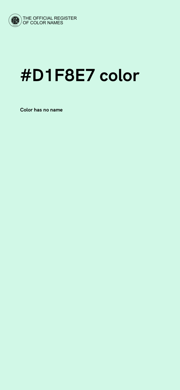 #D1F8E7 color image