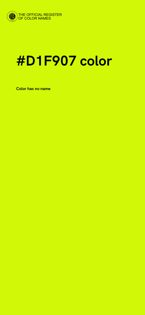 #D1F907 color image