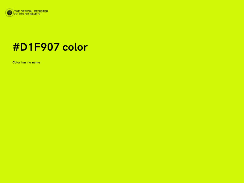 #D1F907 color image