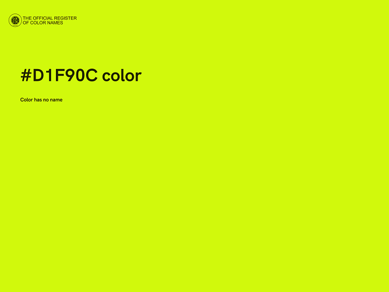 #D1F90C color image