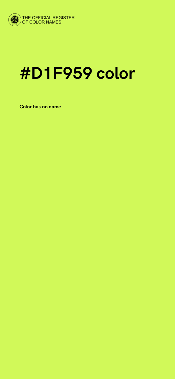 #D1F959 color image
