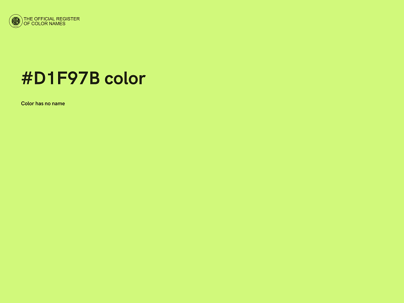 #D1F97B color image