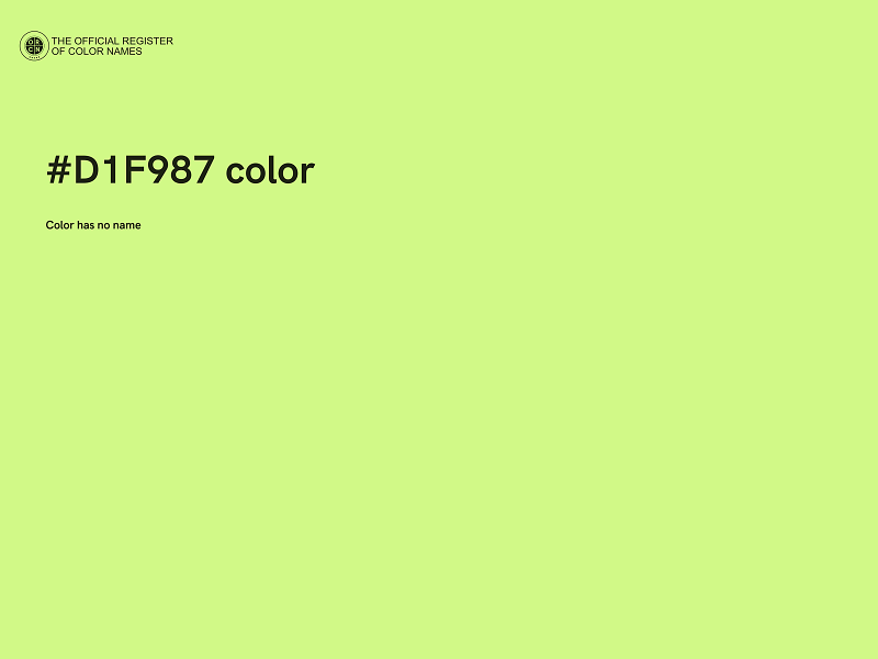 #D1F987 color image