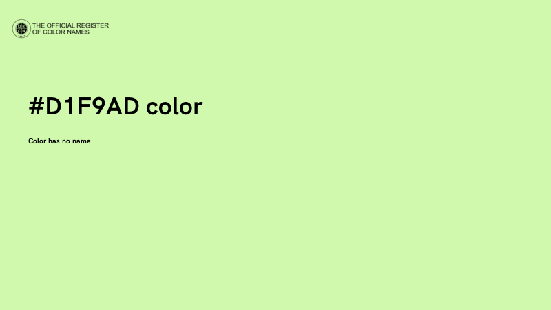 #D1F9AD color image