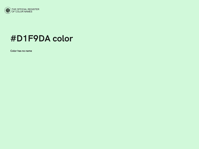 #D1F9DA color image