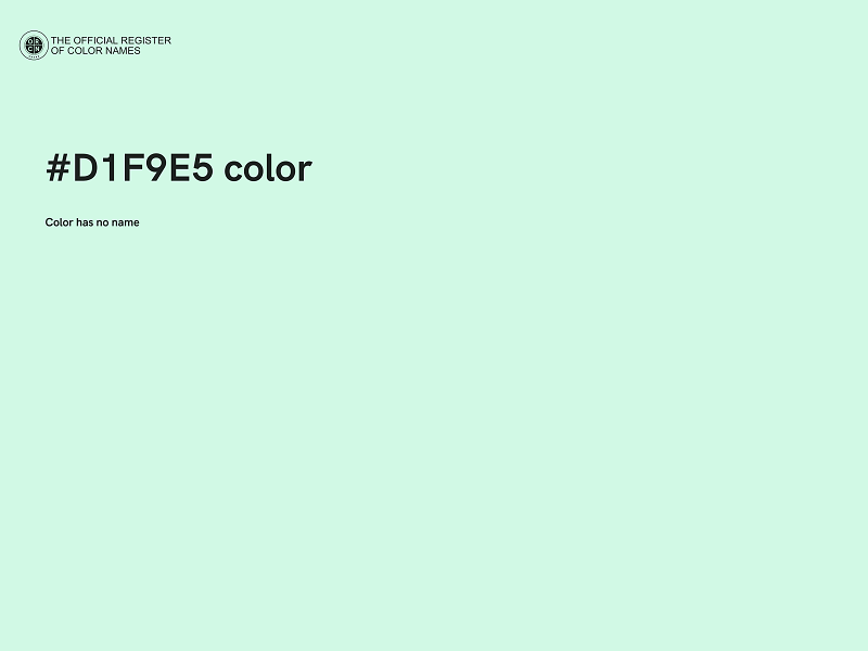 #D1F9E5 color image
