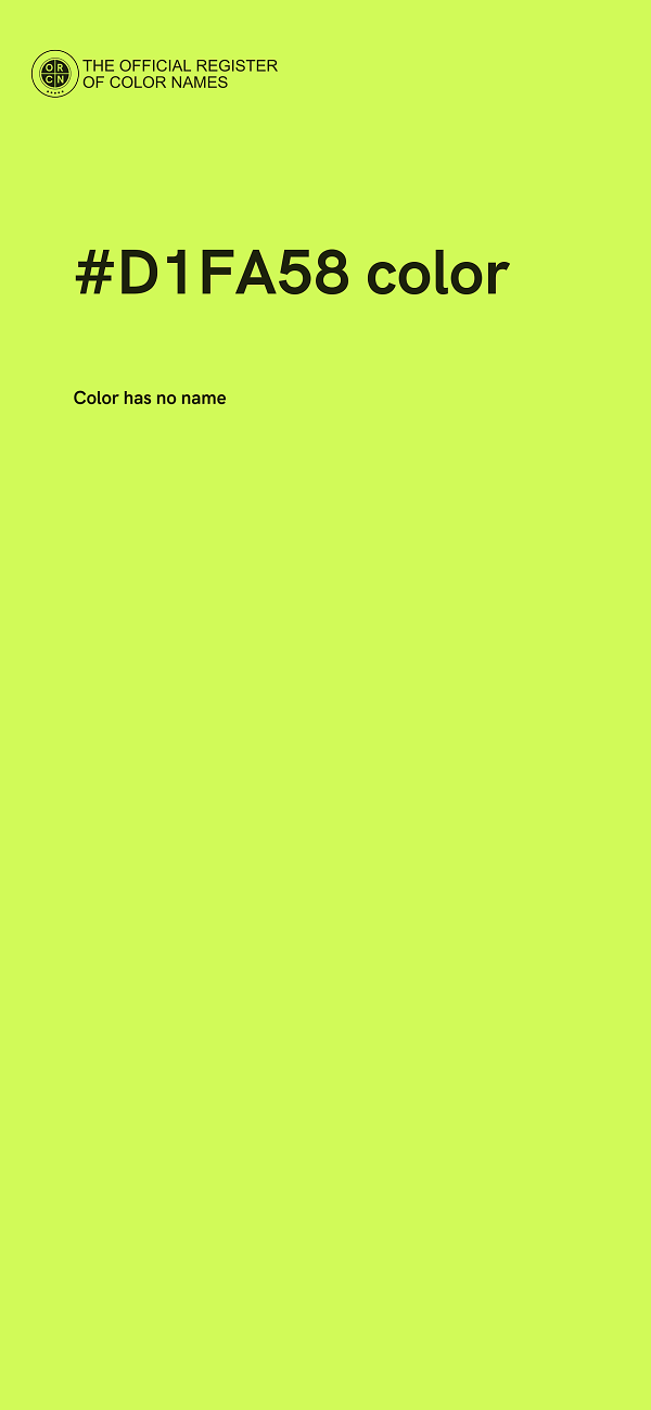 #D1FA58 color image