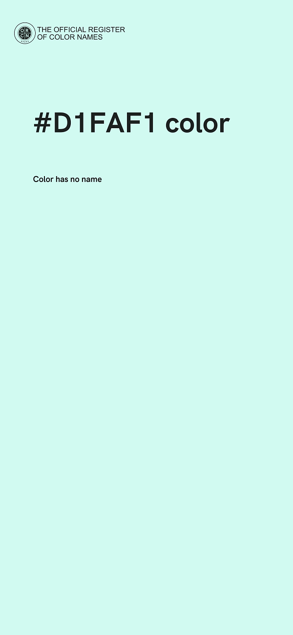 #D1FAF1 color image