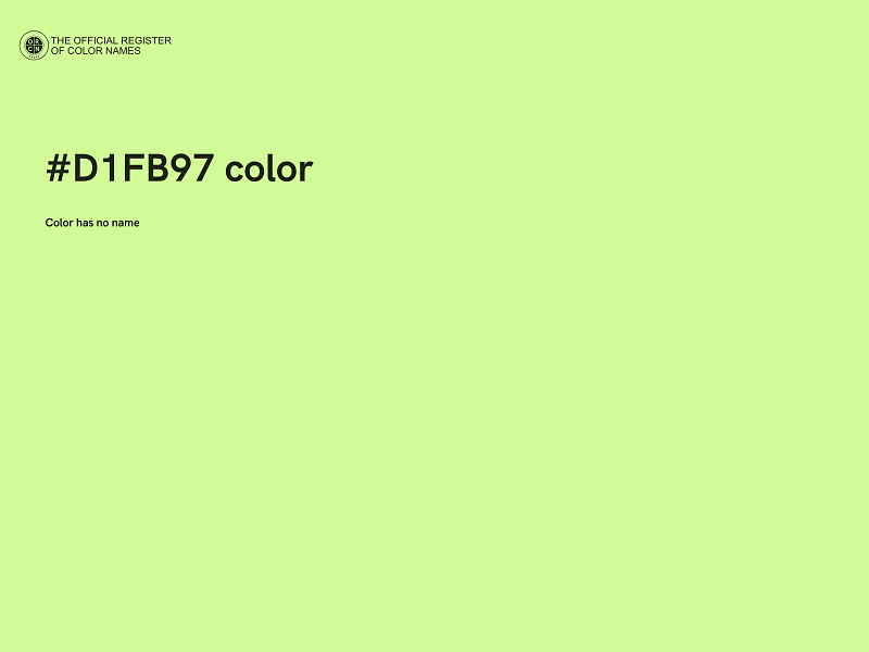 #D1FB97 color image