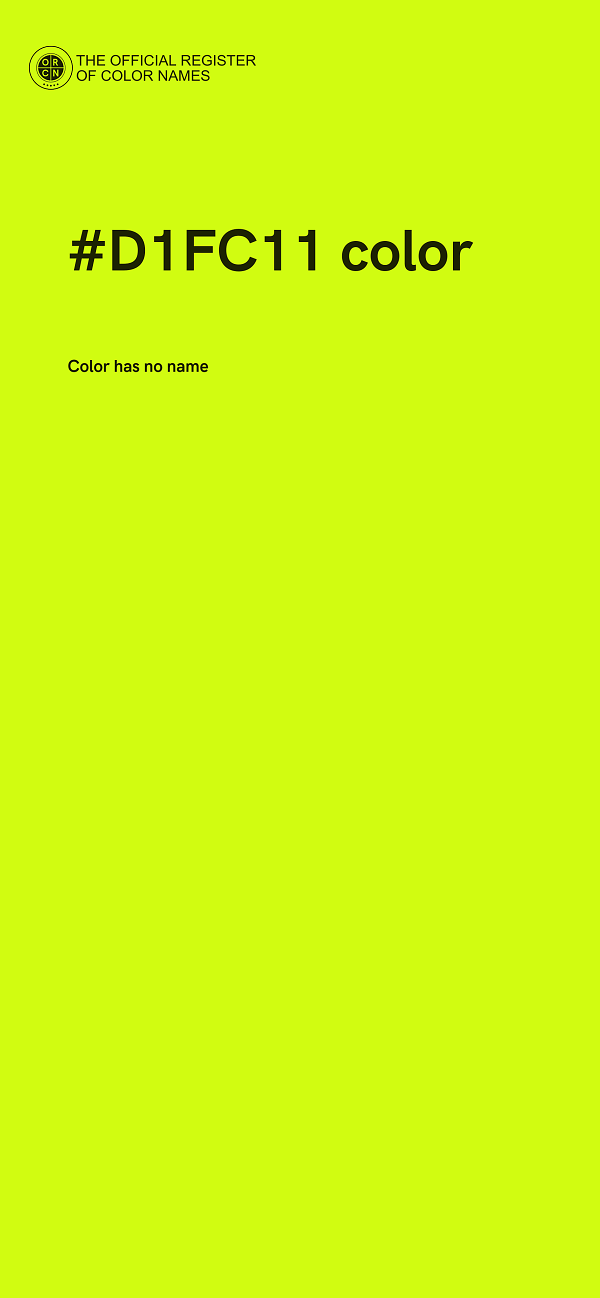 #D1FC11 color image