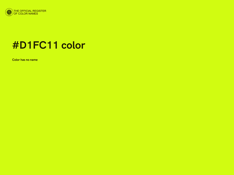 #D1FC11 color image