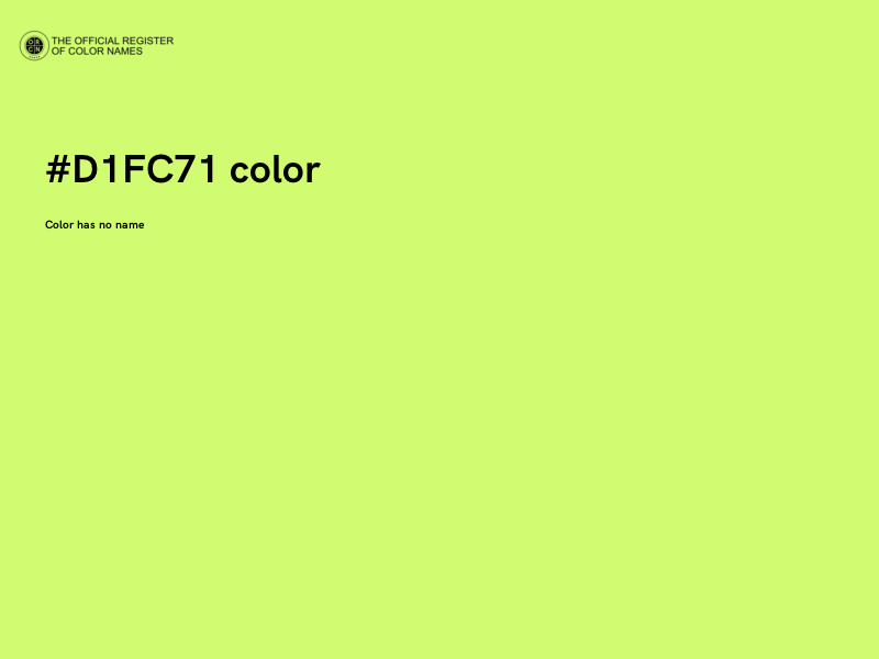 #D1FC71 color image