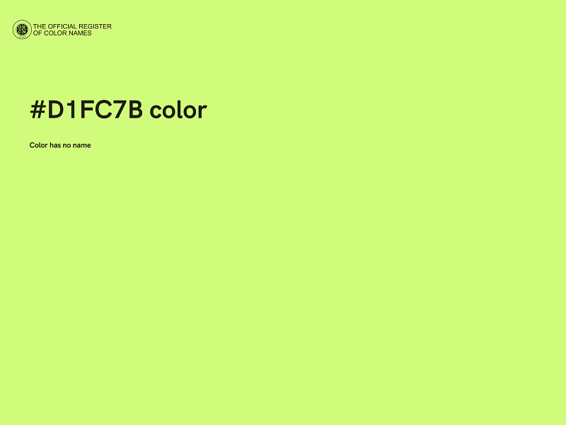 #D1FC7B color image