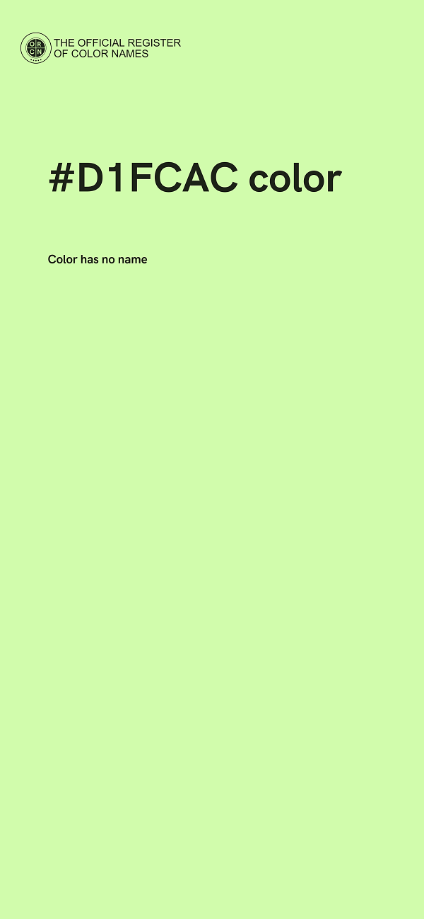 #D1FCAC color image