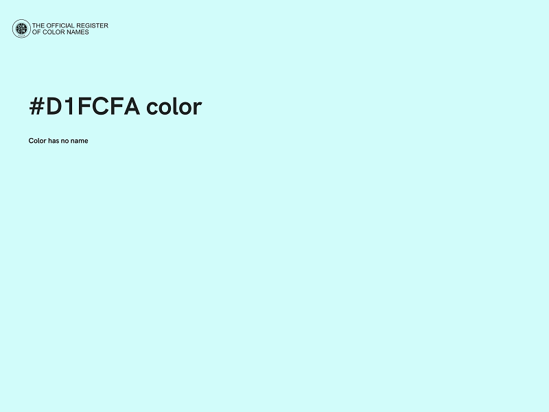 #D1FCFA color image