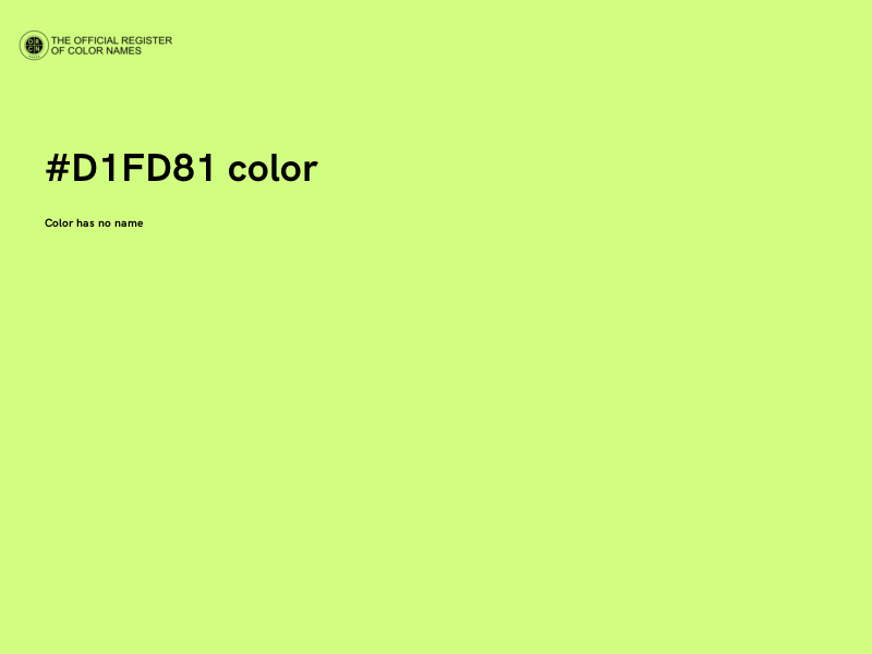 #D1FD81 color image