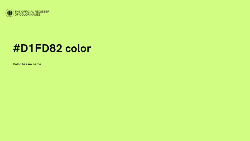 #D1FD82 color image