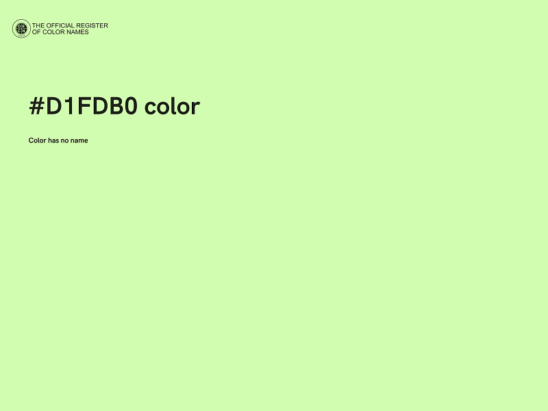 #D1FDB0 color image