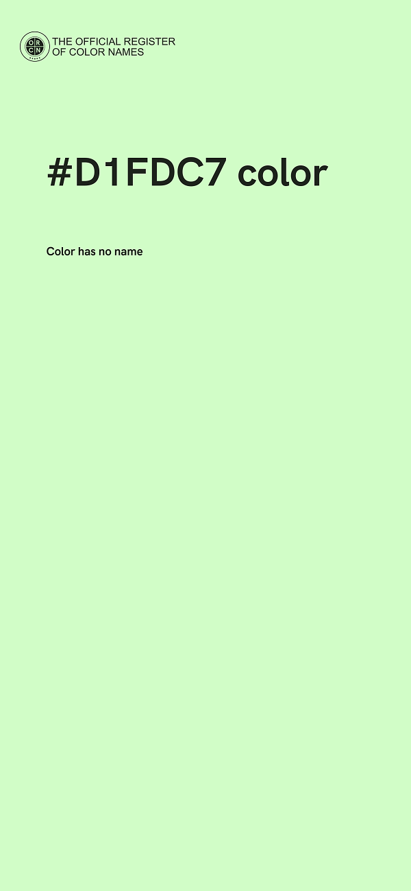 #D1FDC7 color image
