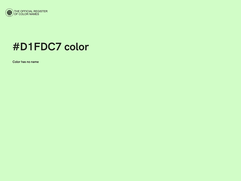 #D1FDC7 color image
