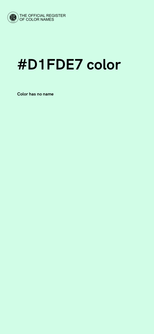 #D1FDE7 color image