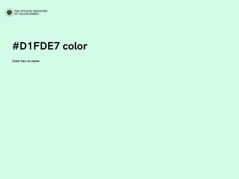 #D1FDE7 color image