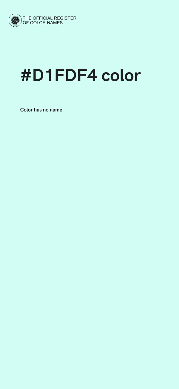 #D1FDF4 color image