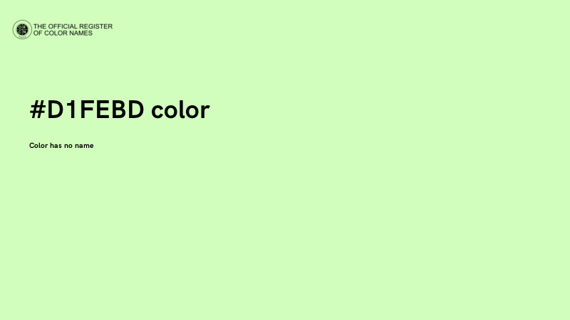 #D1FEBD color image