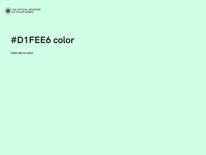 #D1FEE6 color image