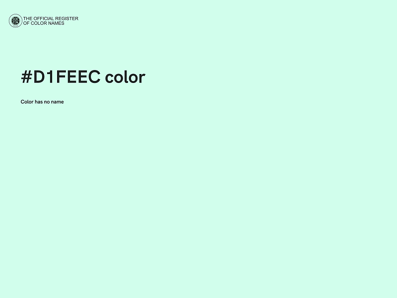 #D1FEEC color image