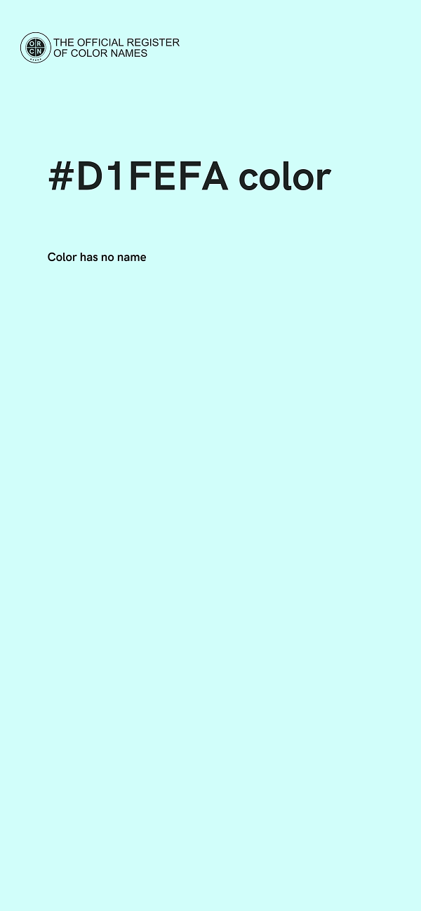 #D1FEFA color image