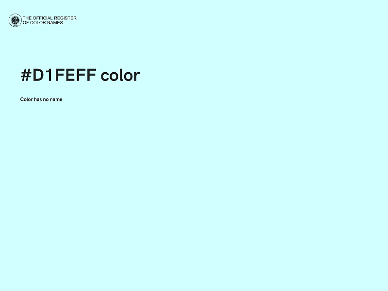 #D1FEFF color image