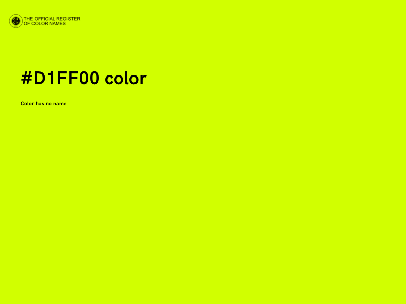 #D1FF00 color image