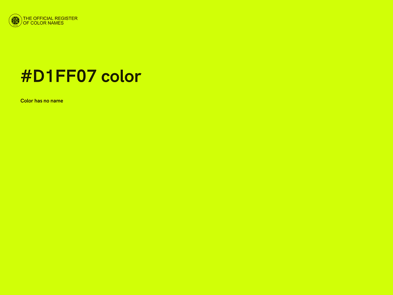 #D1FF07 color image