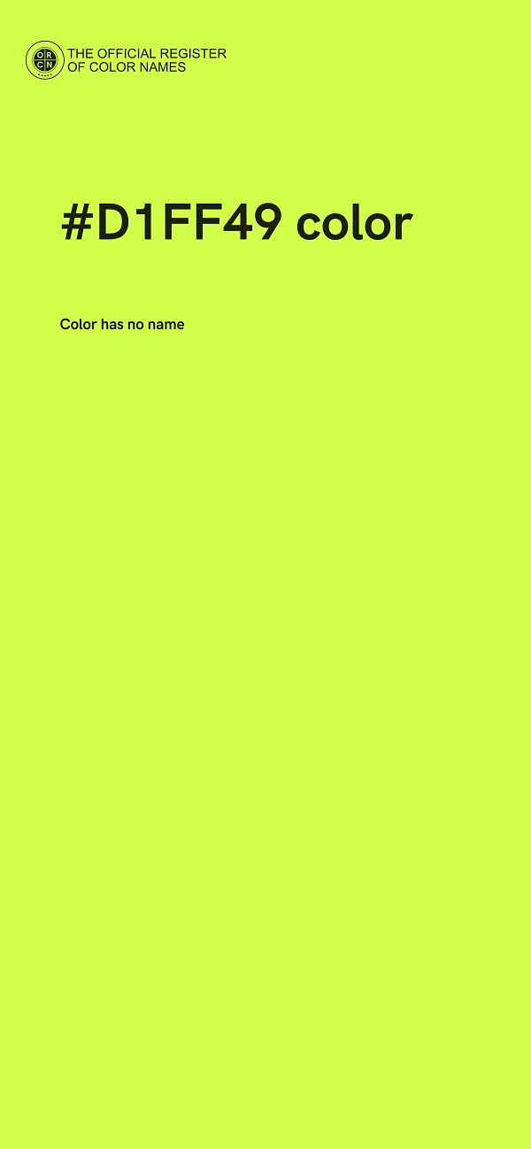 #D1FF49 color image