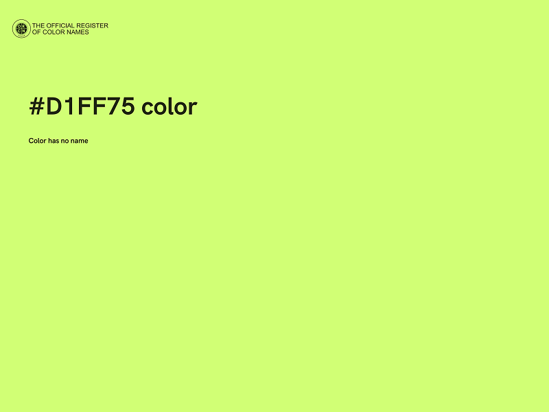 #D1FF75 color image