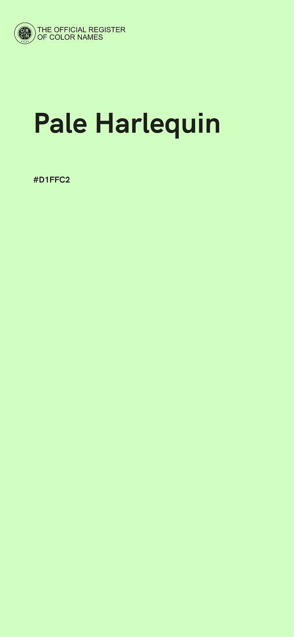 #D1FFC2 - Pale Harlequin color image