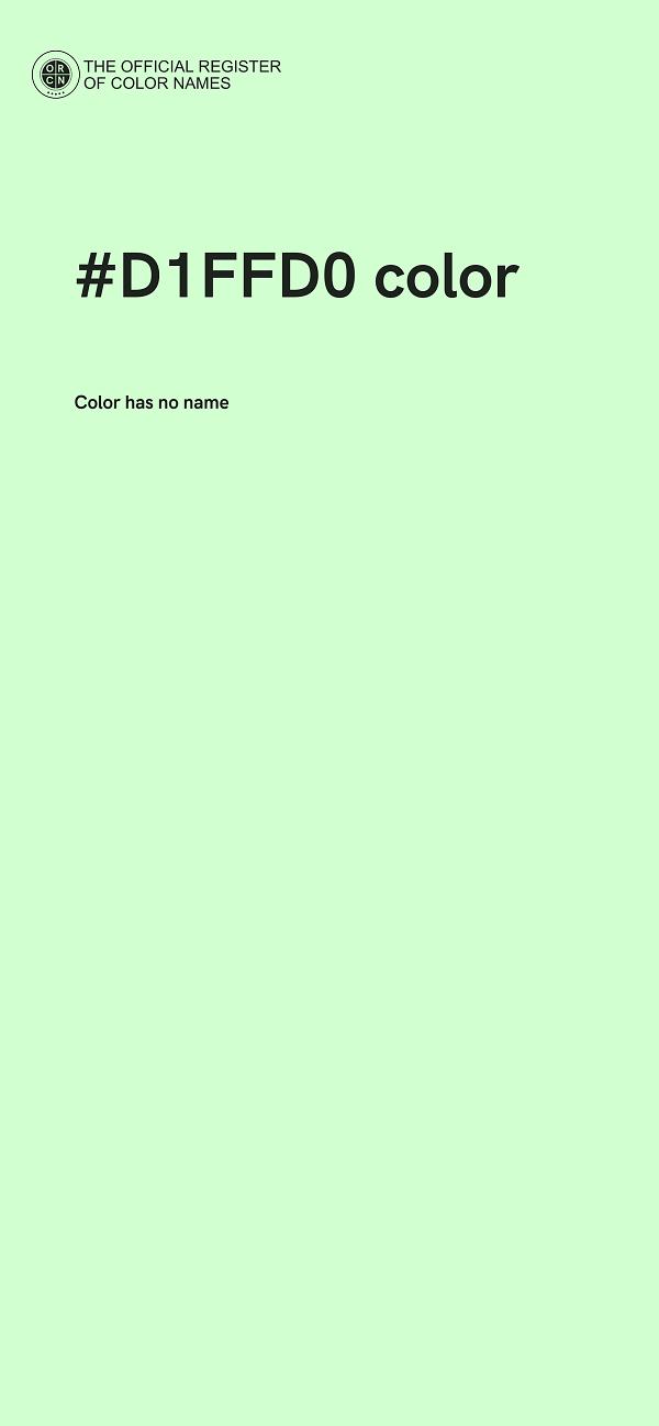 #D1FFD0 color image