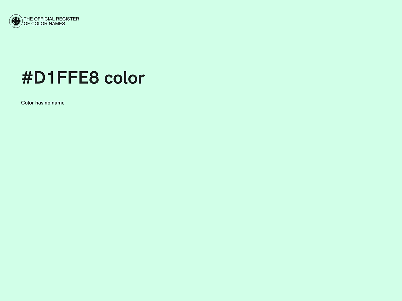 #D1FFE8 color image