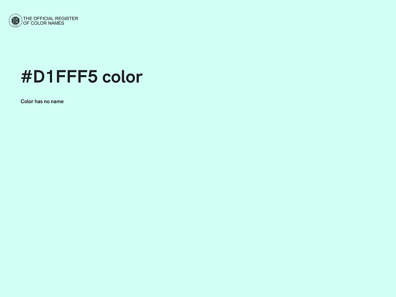 #D1FFF5 color image