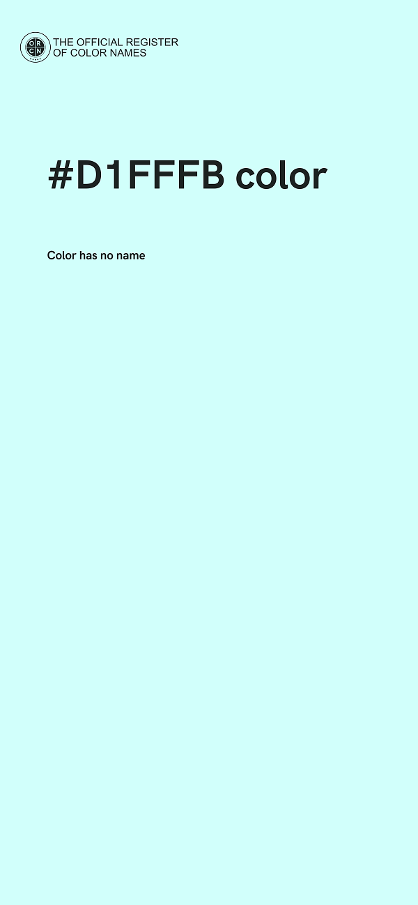 #D1FFFB color image