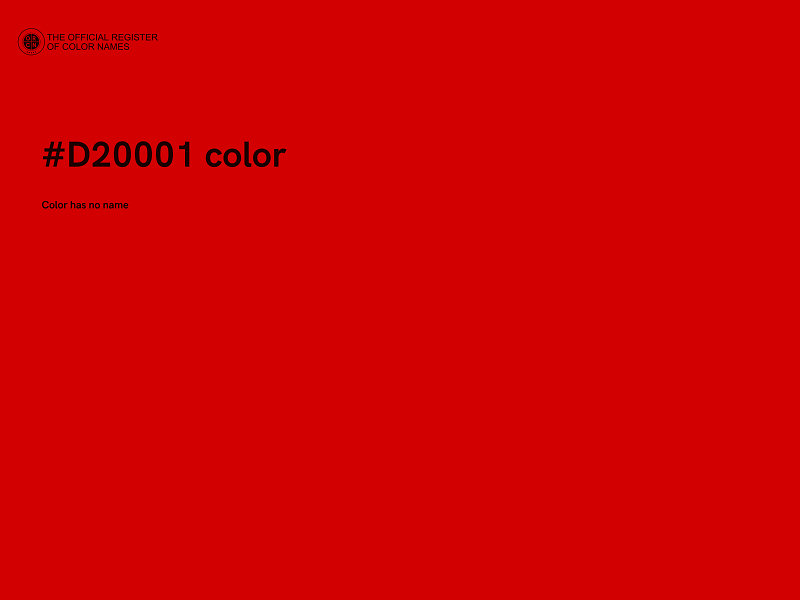 #D20001 color image