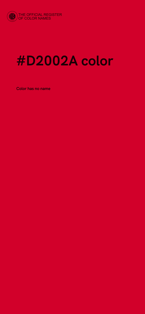 #D2002A color image