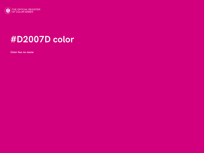 #D2007D color image