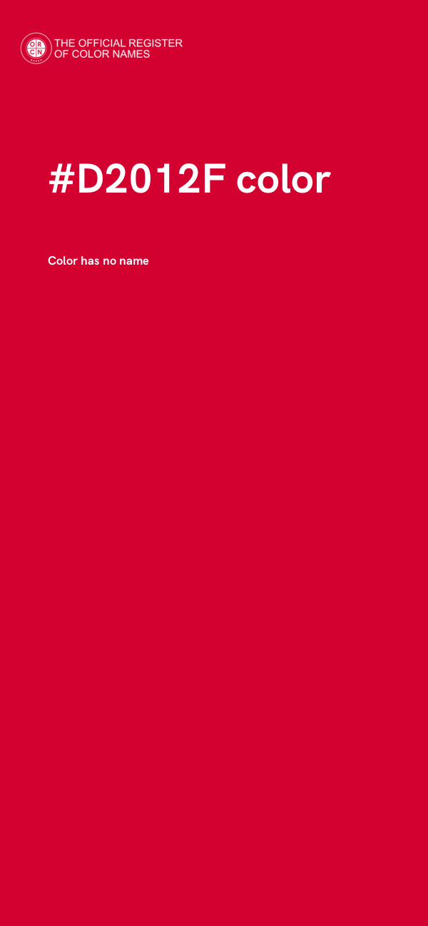 #D2012F color image