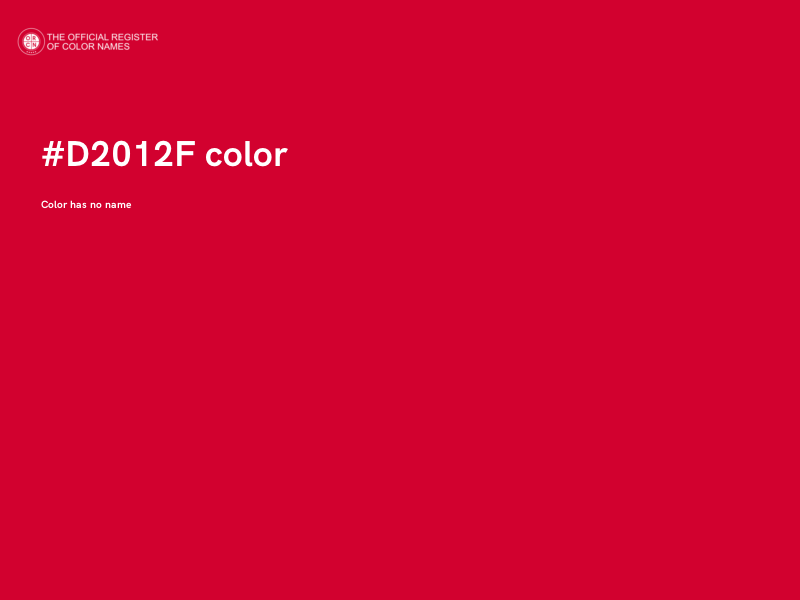 #D2012F color image