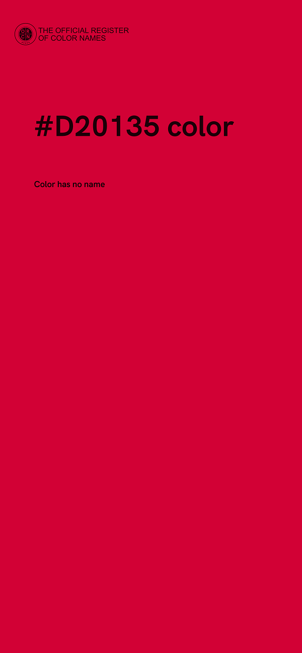 #D20135 color image
