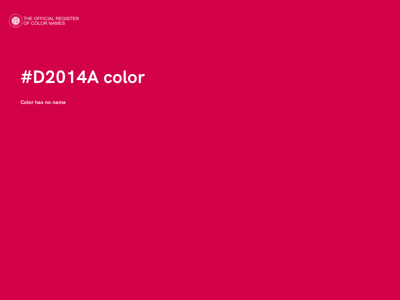 #D2014A color image