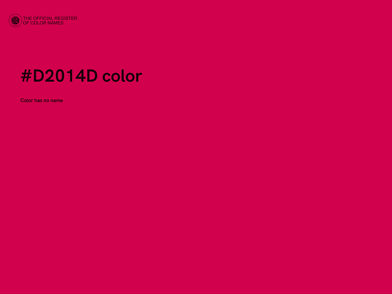 #D2014D color image