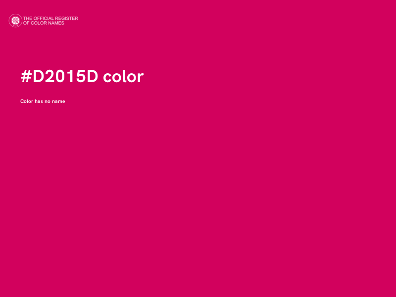 #D2015D color image